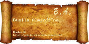 Buella Almiréna névjegykártya